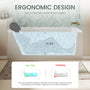 60" Luxury Drop-In Acrylic Soaking Bathtub with Square Interior