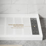 48"x32" SMC Shower Base with Anti-Slip Textured Floor & Easy Install