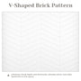V-Shaped Herringbone SMC Shower Wall Panels with Waterproof & Easy Install