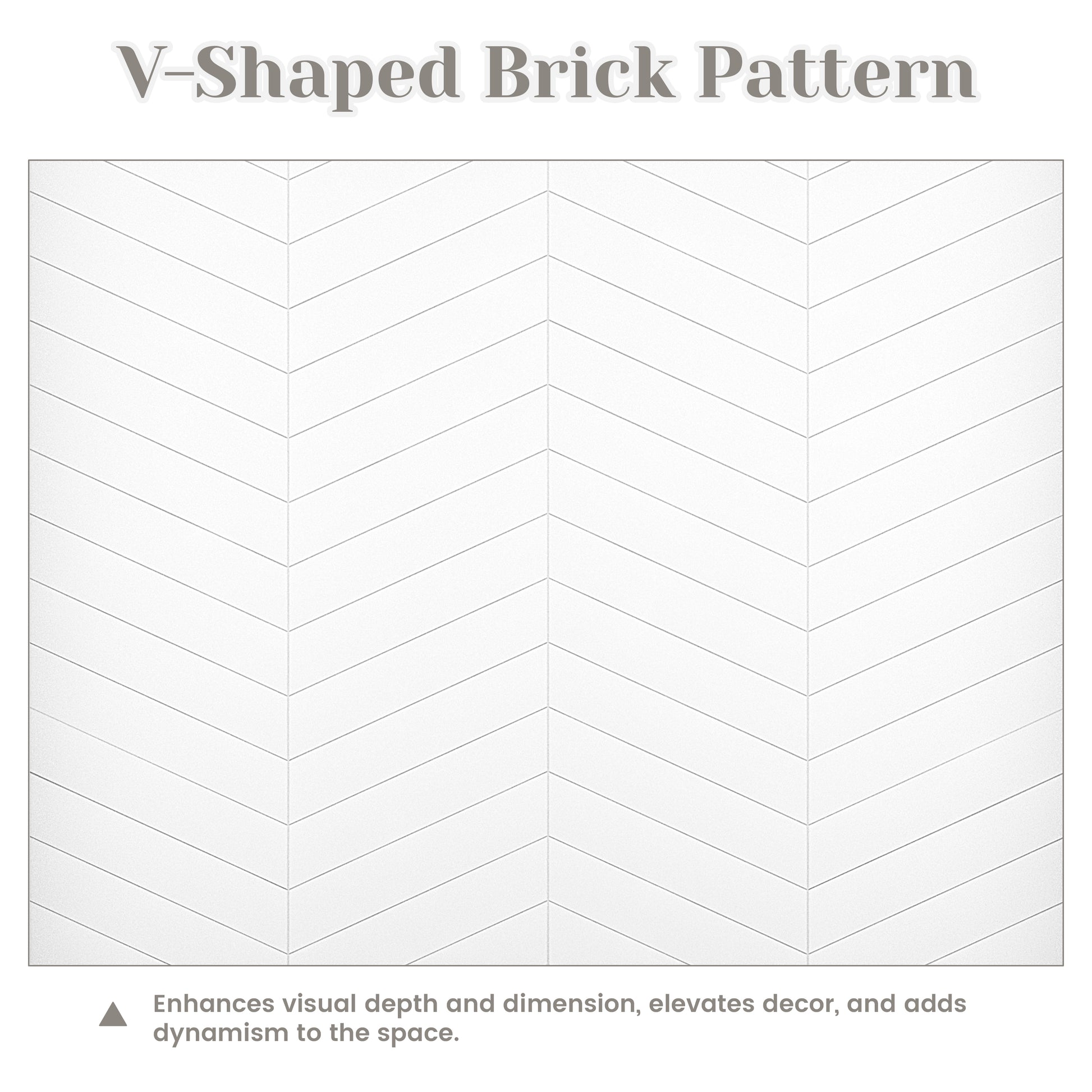V-Shaped Herringbone SMC Shower Wall Panels with Waterproof & Easy Install