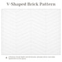 V-Shaped Herringbone SMC Shower Wall Panels with Waterproof & Easy Install