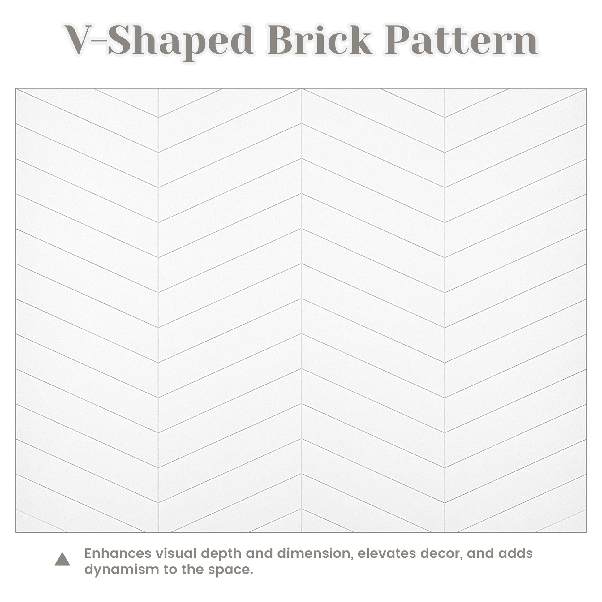 V-Shaped Herringbone SMC Shower Wall Panels with Waterproof & Easy Install