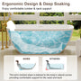 CasaSolid 59"/67" Rectangular Solid Surface Freestanding Tub Designed for Bath Installations - Gridley