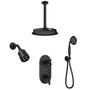 9"+4" Rainfall Thermostatic Concealed 3-Function Shower System with Handheld