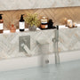 Wall Mounted Bathtub Faucet Set With Handheld Shower Head