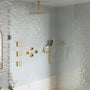 Ceiling Mount 3 Function Thermostatic Shower System with Rainfall Massage Jets