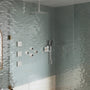 Ceiling Mount 3 Function Thermostatic Shower System with Rainfall Massage Jets