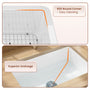 27in Undermount Single Bowl Fireclay Kitchen Sink with Grid & Drainer