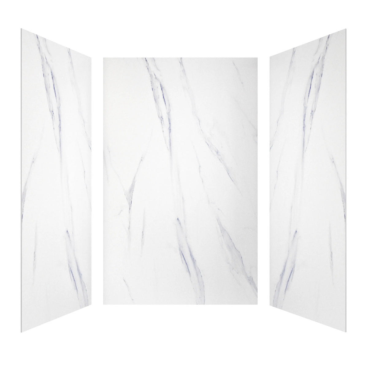 60"x36"x96" SMC Shower Wall Panels, Waterproof Grout-Free Shower Surround in 6 Finishes