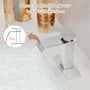 Waterfall Spout Bathroom Faucet,Single Handle Bathroom Vanity Sink Faucet