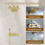 16-inch Wall-Mounted Thermostatic Shower System with Hand Shower