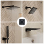12-inch 4-Function Dual Shower Head System with Tub Spout