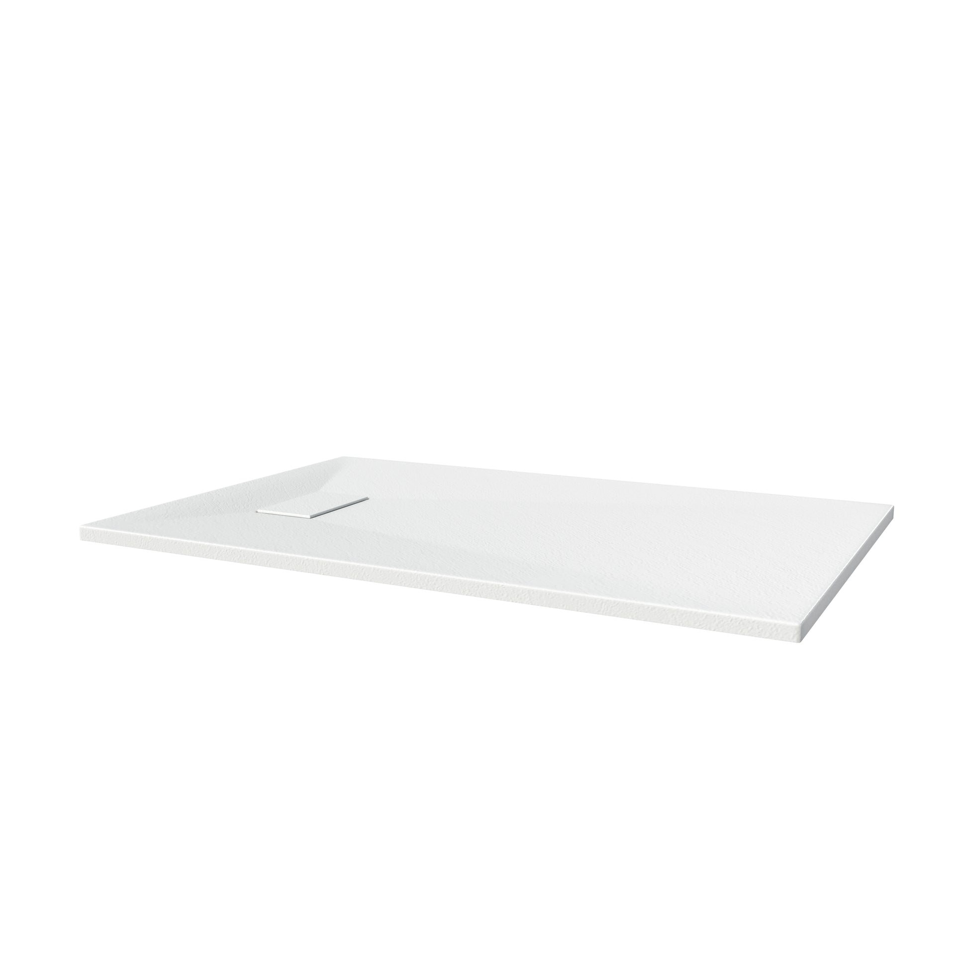 European-Style SMC Shower Base with Sleek Marble Texture in Black & White