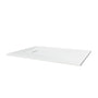 European-Style SMC Shower Base with Sleek Marble Texture in Black & White