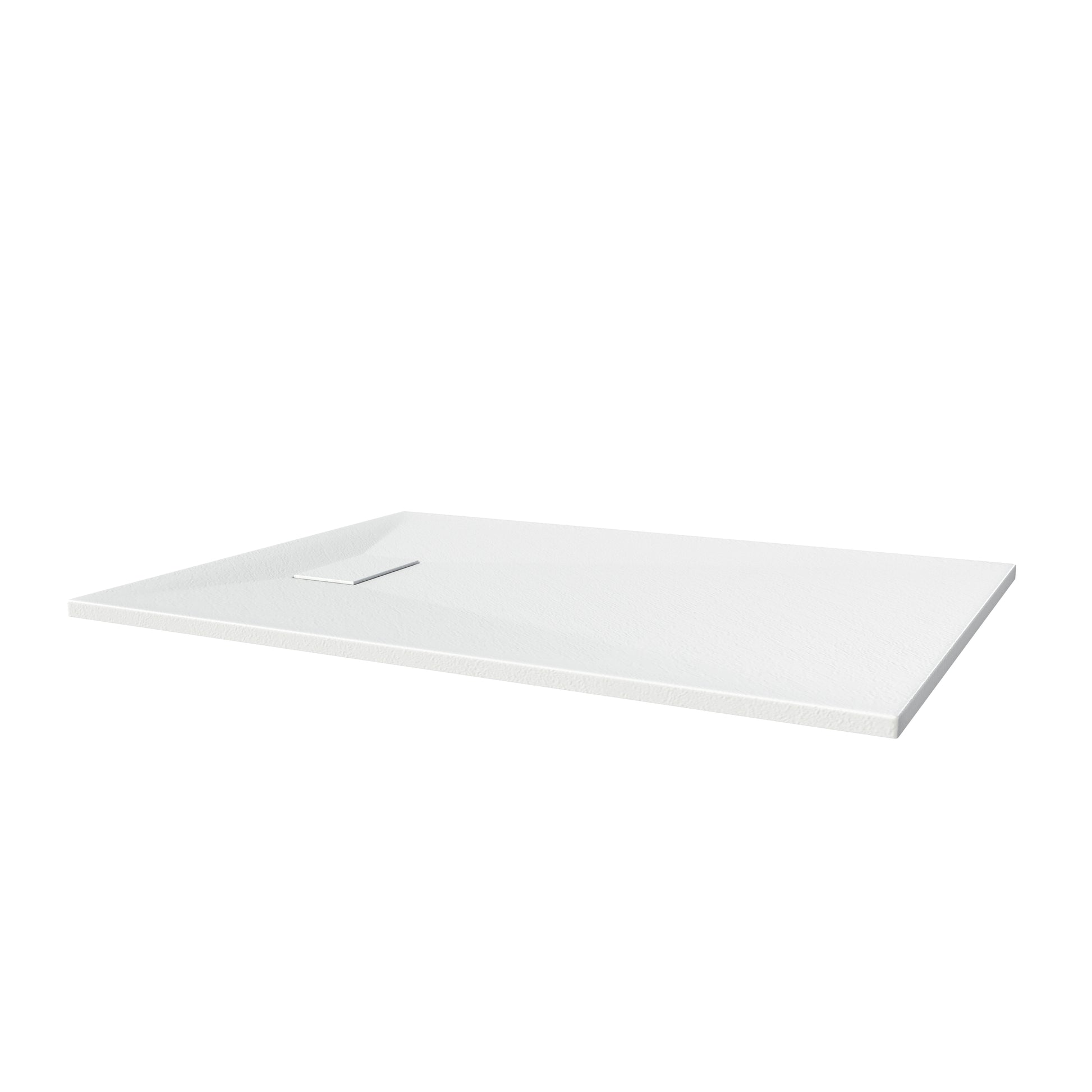 European-Style SMC Shower Base with Sleek Marble Texture in Black & White