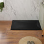 European-Style SMC Shower Base with Sleek Marble Texture in Black & White