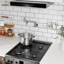 Double Handles Wall-Mounted Folding Pot Filler Space-Saving