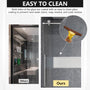 60"x76" Frameless Single Sliding  Shower Door with Two Stainless Steel Wheels