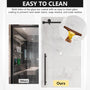 60"x76" Frameless Single Sliding  Shower Door with Two Stainless Steel Wheels