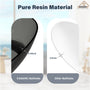 59"/67" Pure Resin Freestanding Transparent Bathtub with Center Drain