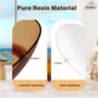 59"/67" Pure Resin Freestanding Transparent Bathtub with Center Drain