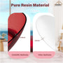 59"/67" Pure Resin Freestanding Transparent Bathtub with Center Drain
