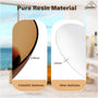 63" Unique Shaped Transparent Resin Freestanding Bathtub with Central Drain