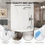 60"x36"x96" SMC Shower Wall Panels, Waterproof Grout-Free Shower Surround in 6 Finishes
