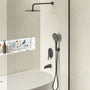 10" Wall-Mounted Rainfall Shower System with Handheld & Tub Spout