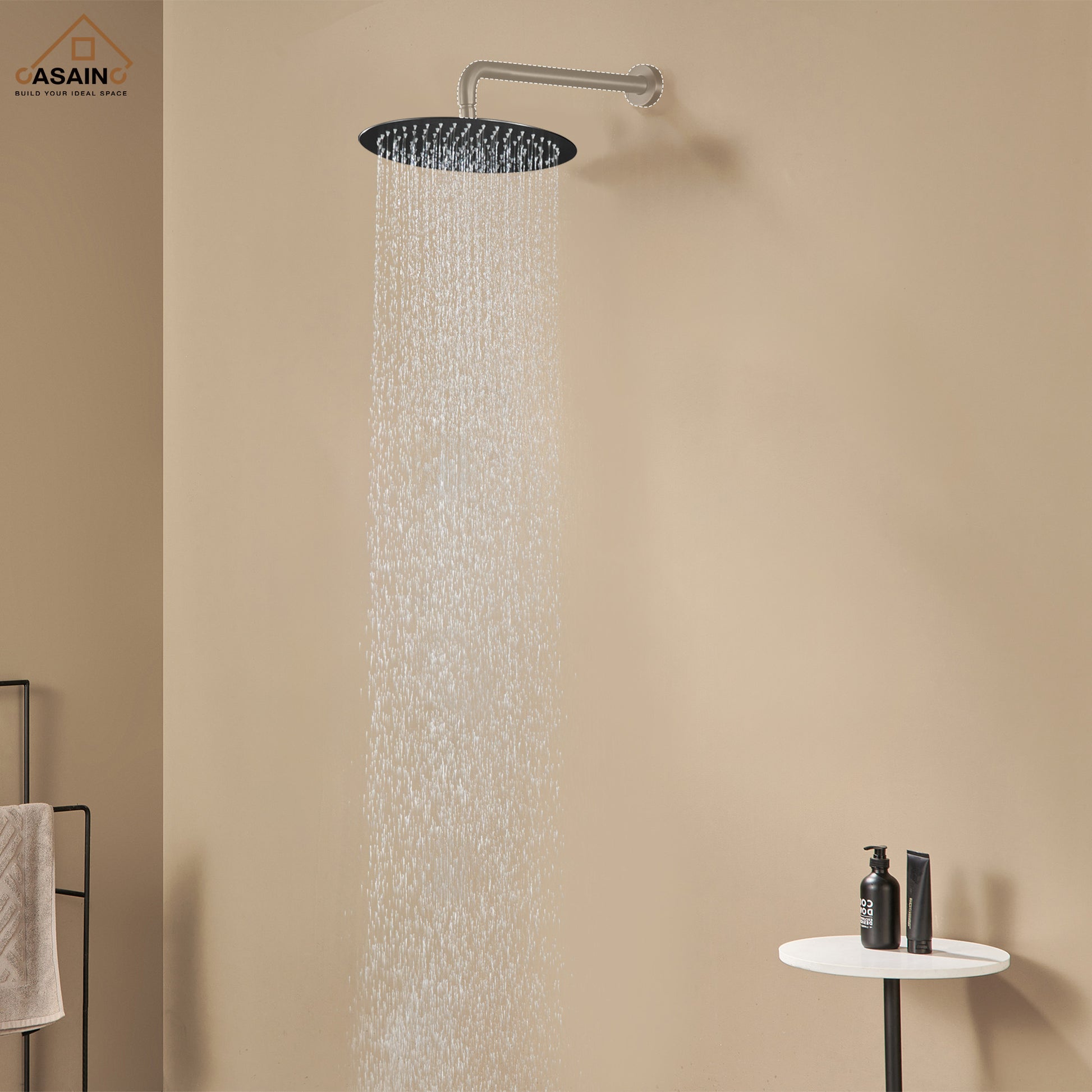 10"/12" Round Rain Shower Head Stainless Steel Rain Showerhead