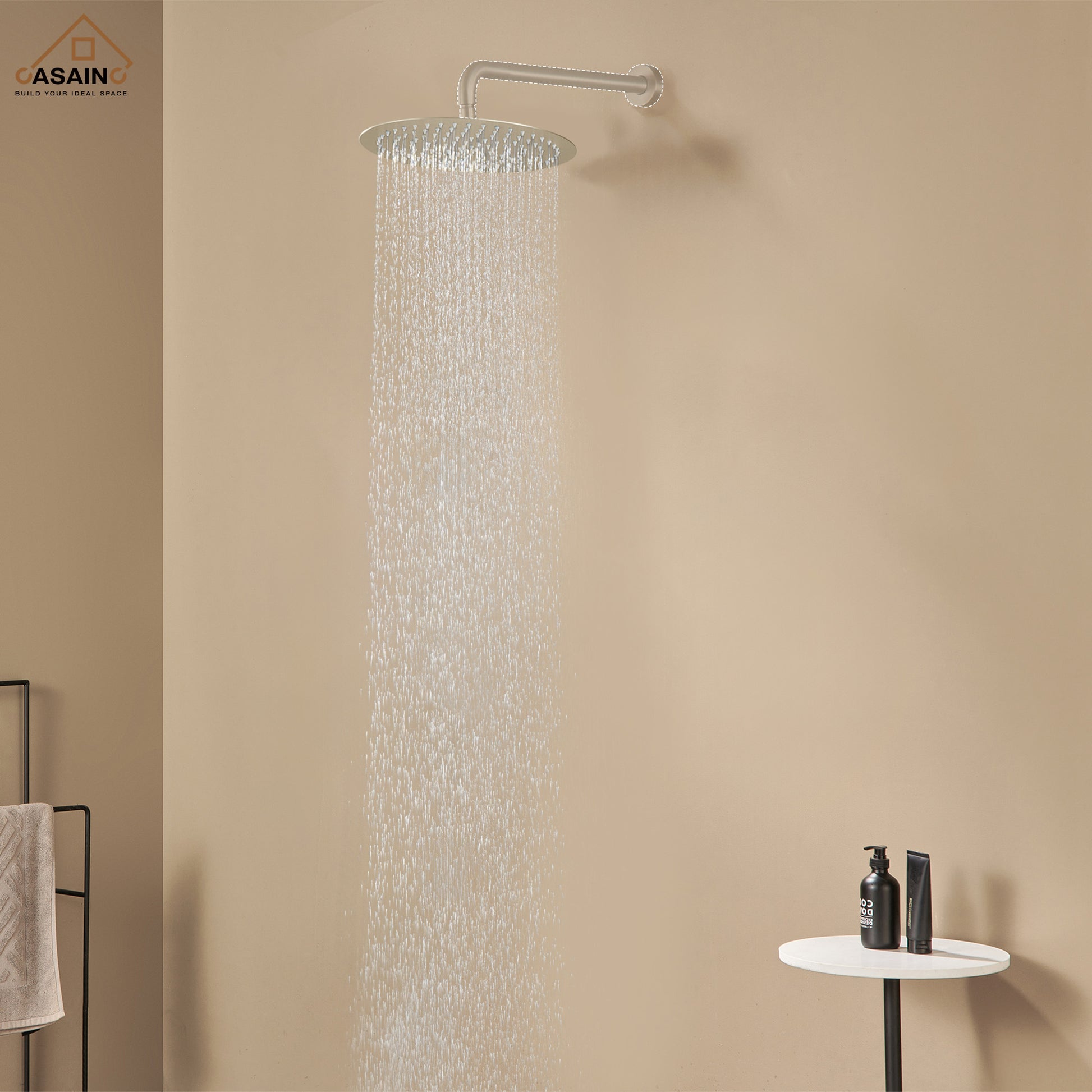 10"/12" Round Rain Shower Head Stainless Steel Rain Showerhead