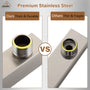 15.75" Wall-Mounted Square Shower Arm with Flange