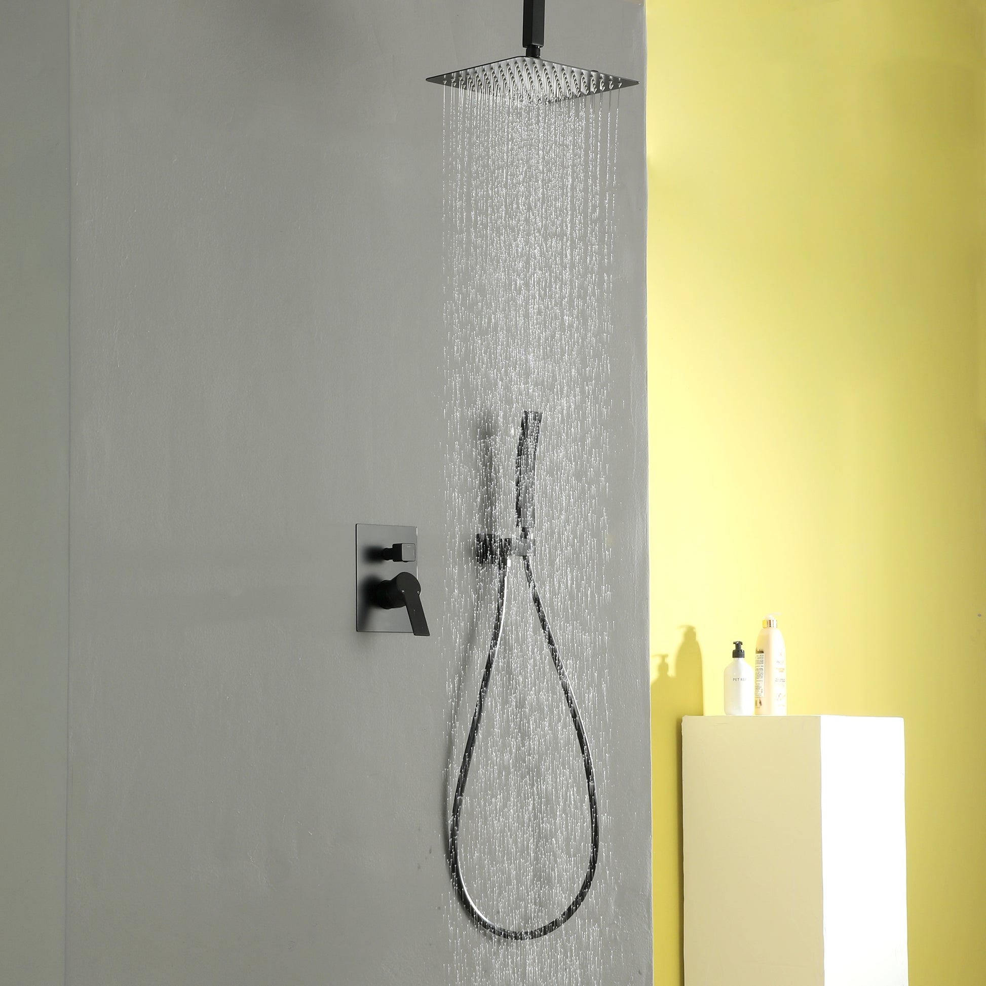 10-inch/12inch Rainfall Shower System With Hand Shower & Pressure-Balanced Valve