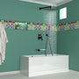 12" Wall-Mount Shower System with Tub Spout in Matte Black