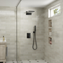 22" Thermostatic Shower System with Rainfall and Waterfall Shower Head