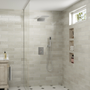 22" Thermostatic Shower System with Rainfall and Waterfall Shower Head