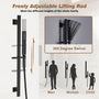 27.6" x 15.7" Luxury Thermostatic Shower System with LED Rainfall & Waterfall