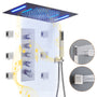 Deluxe 4-Function Thermostatic Shower System with LED Lighting & Bluetooth Music 