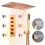Deluxe 4-Function Thermostatic Shower System with LED Lighting & Bluetooth Music 