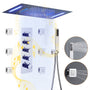 Deluxe 4-Function Thermostatic Shower System with LED Lighting & Bluetooth Music 