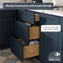 Cyber Grey RTA 24"W x 24"D x 34.5"H Base Cabinet with 3 Drawers