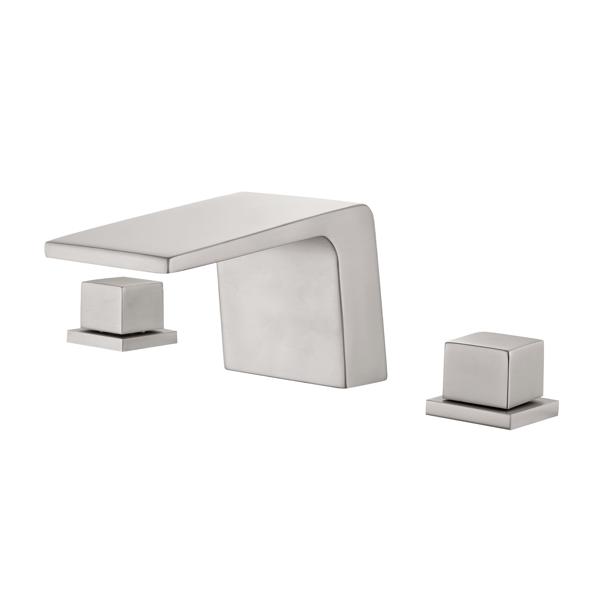 2-Handle Waterfall Bathroom Sink Faucet with Solid Brass Body and Zinc Handles