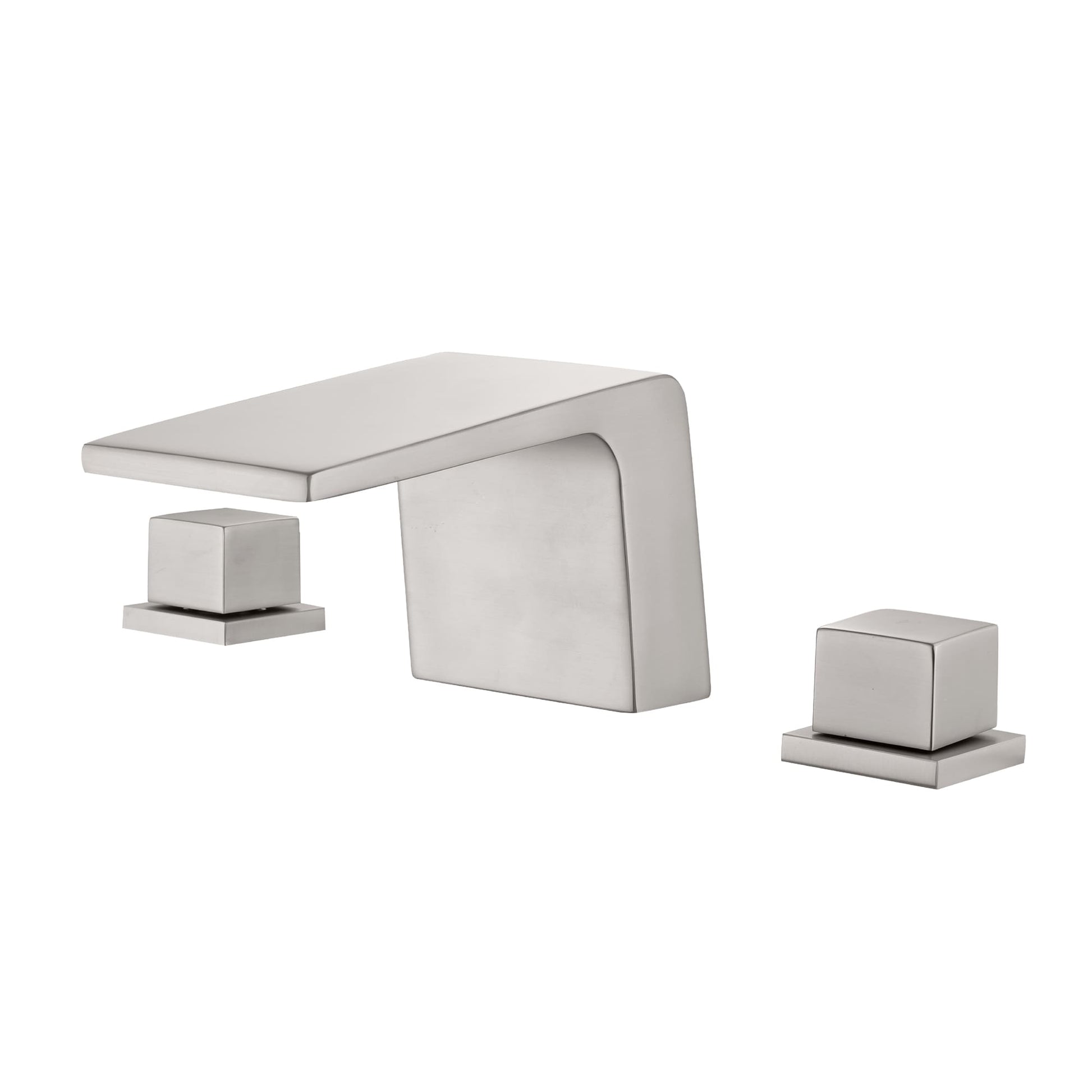 2-Handle Waterfall Bathroom Sink Faucet with Solid Brass Body and Zinc Handles