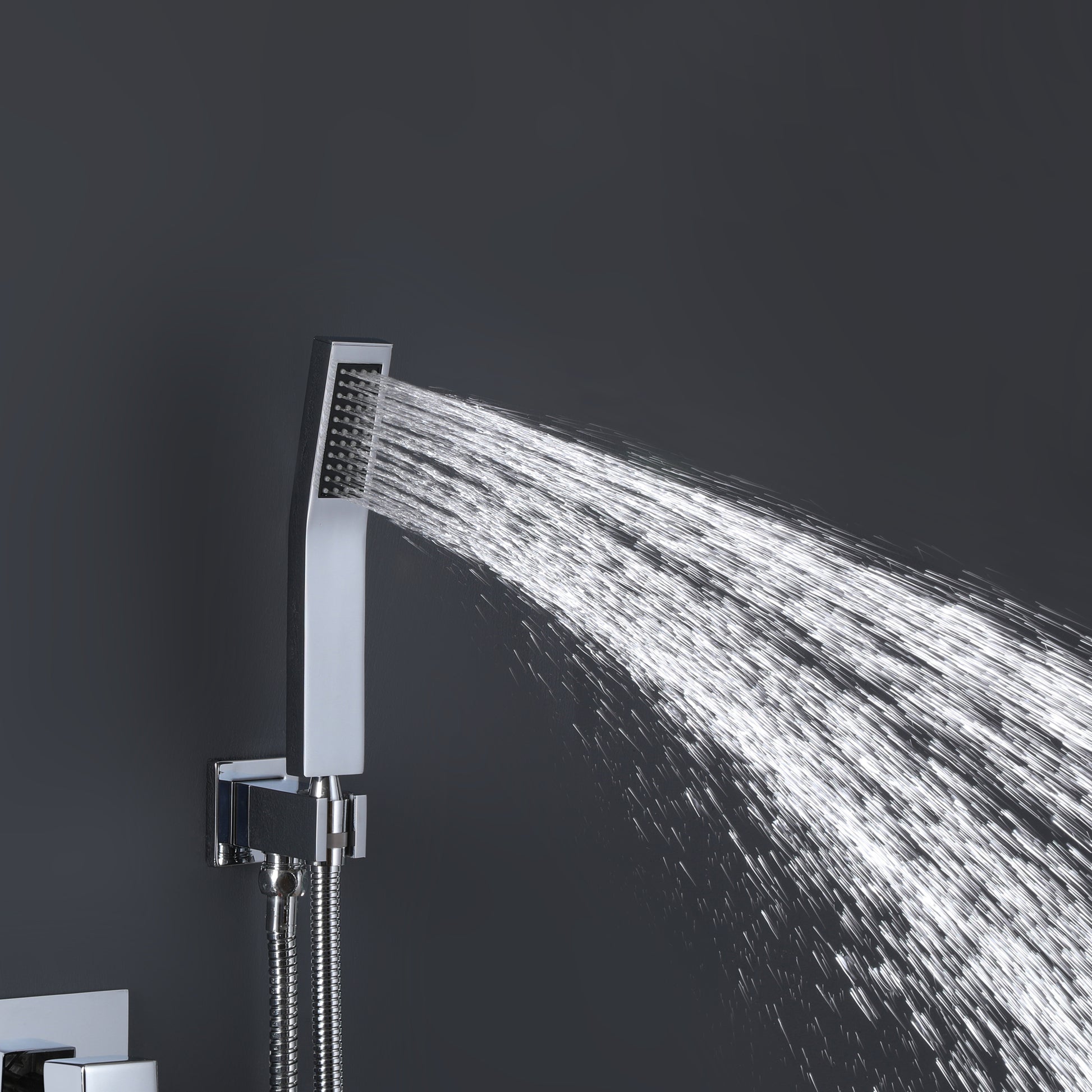 10-inch 3 Way Shower System with Hand Shower and Tub Filler