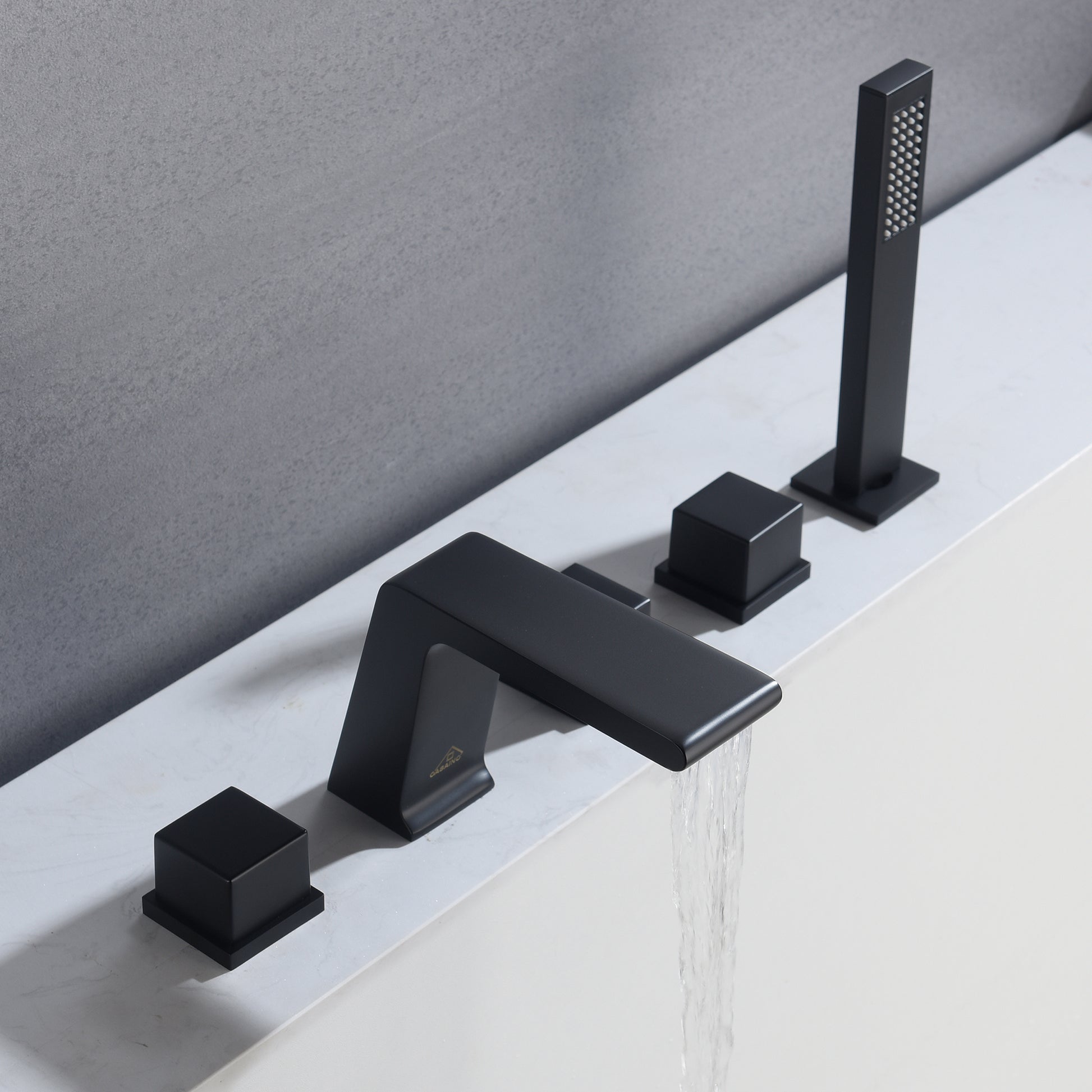 CASAINC Hot Sale 5 hole Bathtub Faucet With Handheld Shower Head