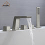 CASAINC Hot Sale 5 hole Bathtub Faucet With Handheld Shower Head