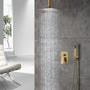 Casainc 2 Function 10" Ceiling Mount Dual Shower Heads Shower System In Black