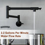 Modern Style Pot Filler Kitchen Faucet with 360° Swivel Spout