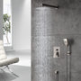 Casainc 2 Function 10" Wall Mounted Dual Shower Heads Shower System In Chrome