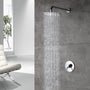 Casainc Round Single Functions Wall Mount Black Shower Faucet